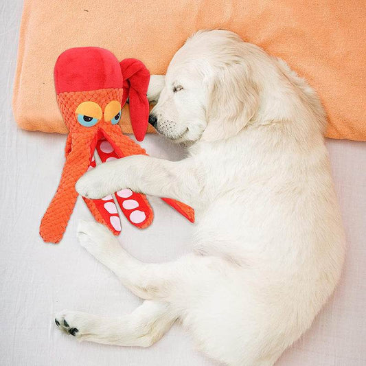Pet Plush Toy Octopus Dog Puzzle - Mubimart