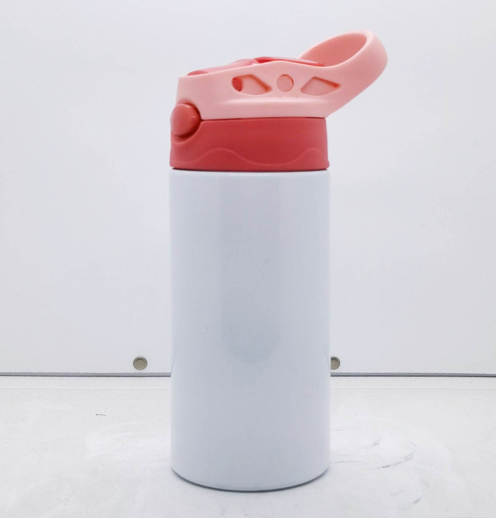 Photo Thermal Transfer Blank Coated Cup 304 Stainless Steel Children's Cups Straw Thermal Insulation Cup - Mubimart