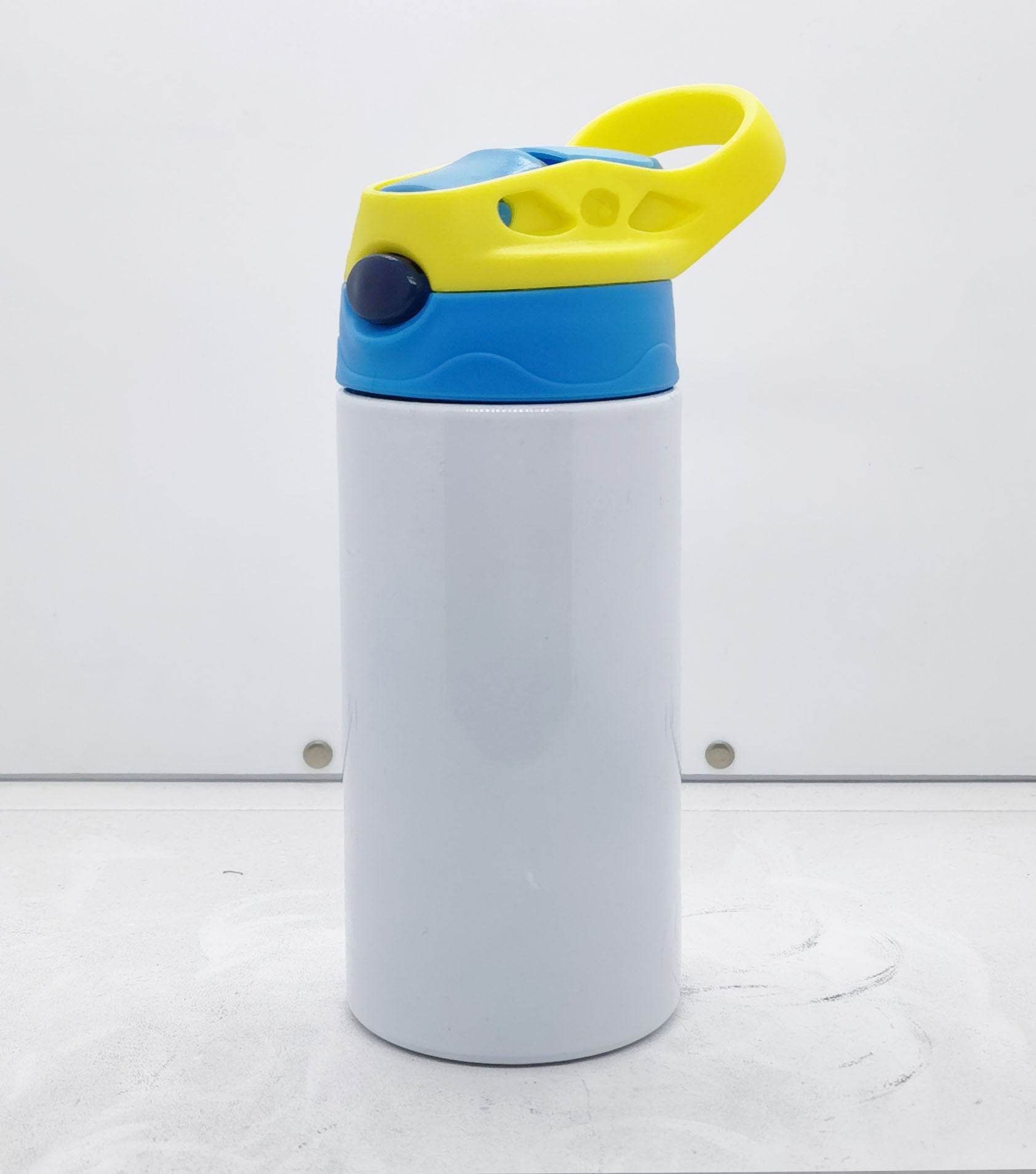 Photo Thermal Transfer Blank Coated Cup 304 Stainless Steel Children's Cups Straw Thermal Insulation Cup - Mubimart