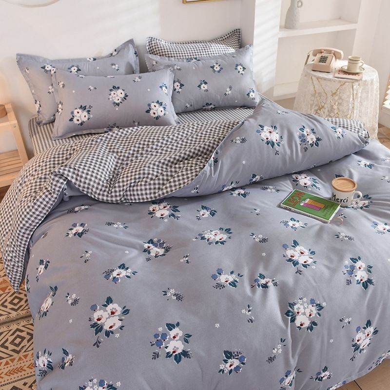 Pillowcase Bed Cover Set Sets Bedding Bedsheet Quilt Duvet - Mubimart