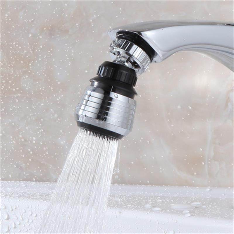 Plastic Imitation Metal Water-saving Faucet Faucet Bubbler Kitchen Universal Faucet 360-degree Splash-proof Faucet - Mubimart