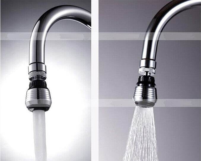 Plastic Imitation Metal Water-saving Faucet Faucet Bubbler Kitchen Universal Faucet 360-degree Splash-proof Faucet - Mubimart