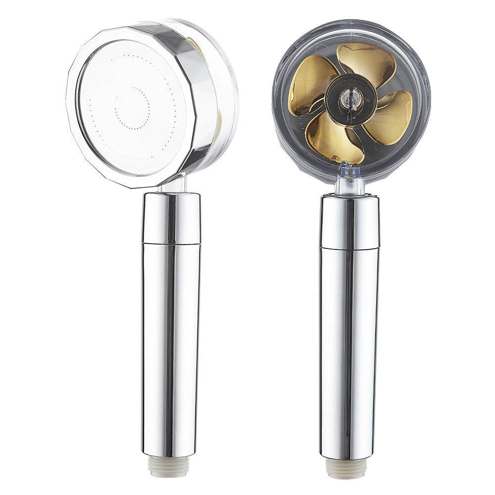 Plastic Round Small Waist Supercharged Shower Head - Mubimart