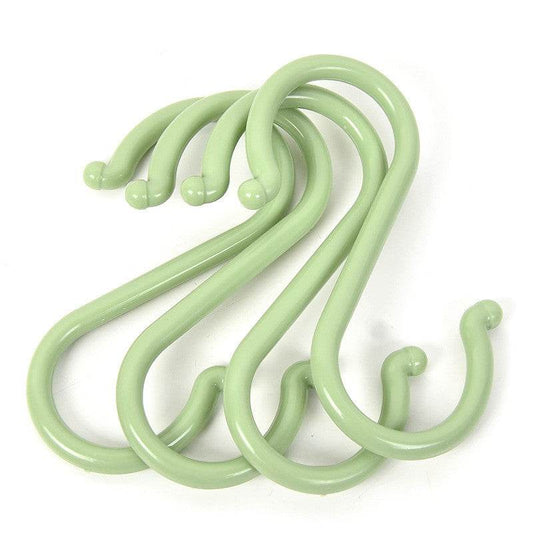 Plastic S-shaped Multifunctional Wardrobe Door Back Hook - Mubimart