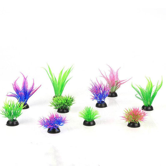 Plastic Simulation Aquatic Plants And Artificial Flowers Aquarium Landscaping - Mubimart