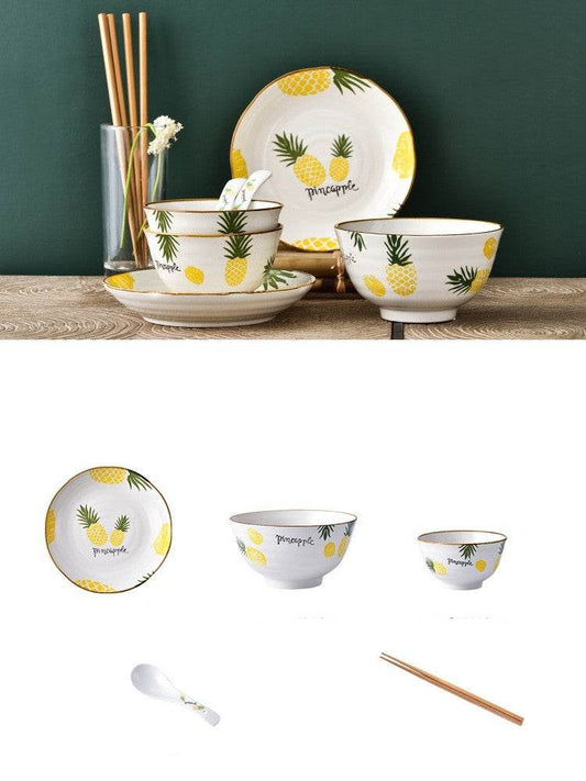 Plate Dish Plate Household Ceramic Dish Dinner Plate Net Celebrity Creative Square Plate Japanese Disc Tableware Set - Mubimart