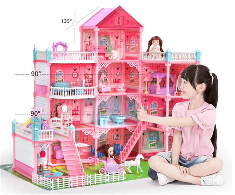 Play House Doll Set Simulation Villa Toy - Mubimart