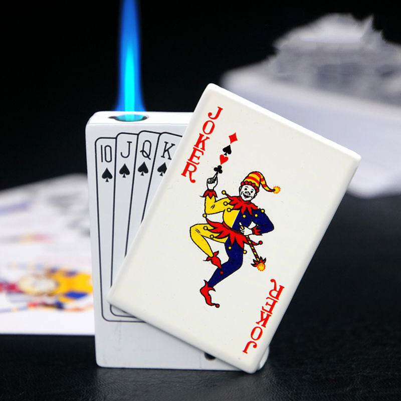 Poker Gas Lighters Poker Lighter Creative Gift Lighter Poker Lighter - Mubimart