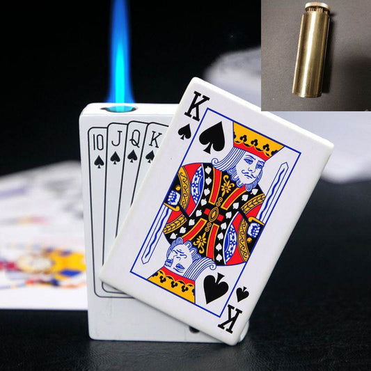 Poker Gas Lighters Poker Lighter Creative Gift Lighter Poker Lighter - Mubimart