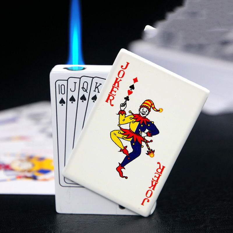 Poker Gas Lighters Poker Lighter Creative Gift Lighter Poker Lighter - Mubimart