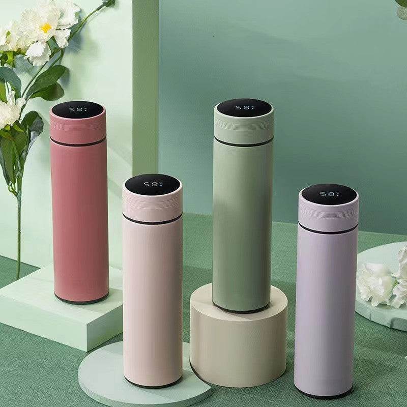 Portable Intelligent Temperature Display Stainless Steel Insulation Cup - Mubimart