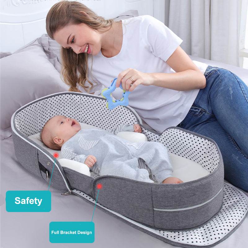Portable Removable Folding Crib Baby Bed Mammy Bag - Mubimart
