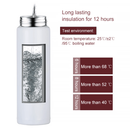 Portable Thermos Mug Coffee Cup With Lid Thermocup Seal Stainless Steel - Mubimart