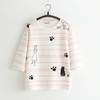 Preppy T-shirt for women - Mubimart