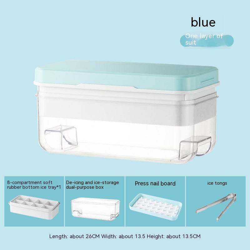 Press Large Ice Cube 5cm Square Ice Tray Food Grade Ice Making Mold - Mubimart