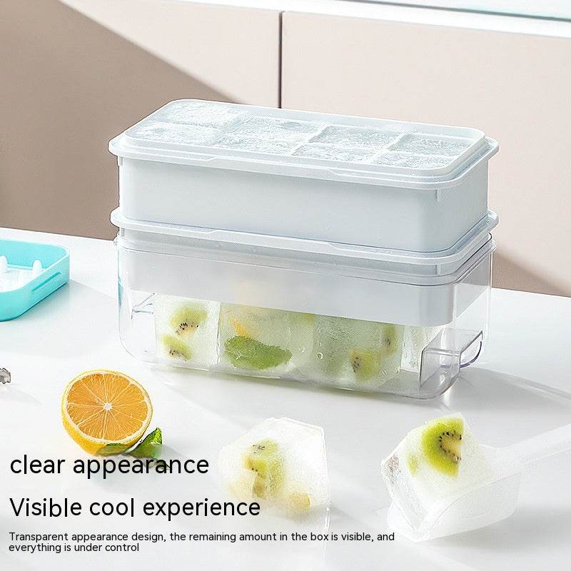 Press Large Ice Cube 5cm Square Ice Tray Food Grade Ice Making Mold - Mubimart