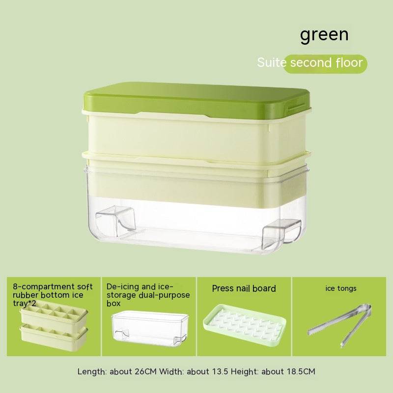 Press Large Ice Cube 5cm Square Ice Tray Food Grade Ice Making Mold - Mubimart