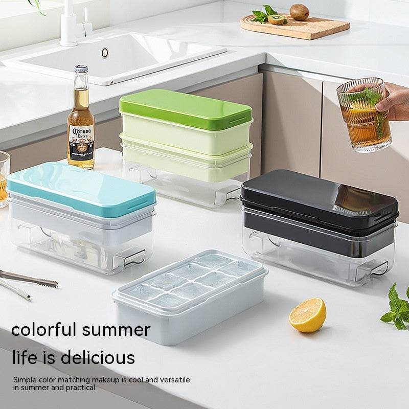 Press Large Ice Cube 5cm Square Ice Tray Food Grade Ice Making Mold - Mubimart