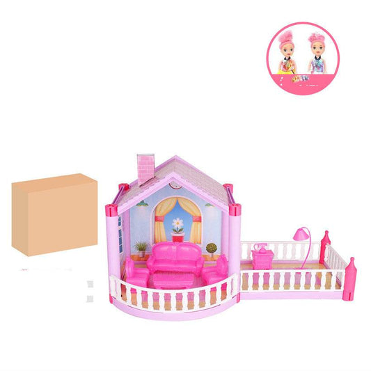 Princess Castle Villa Doll House Simulation House - Mubimart
