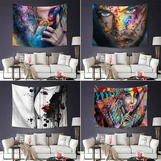 Printed wall hanging beach blanket - Mubimart