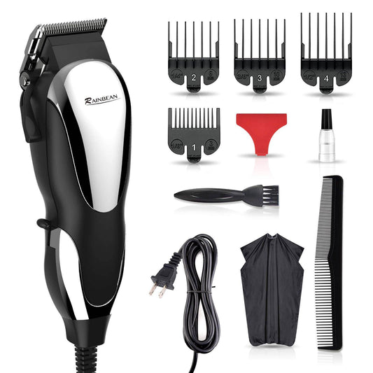 Professional Hair Clippers, Corded Hair Clippers for Men Kids, Strong Motor baber Salon Complete Hair and Beard, Clipping and Trimming Kit,Amazon Platform Banned - Mubimart