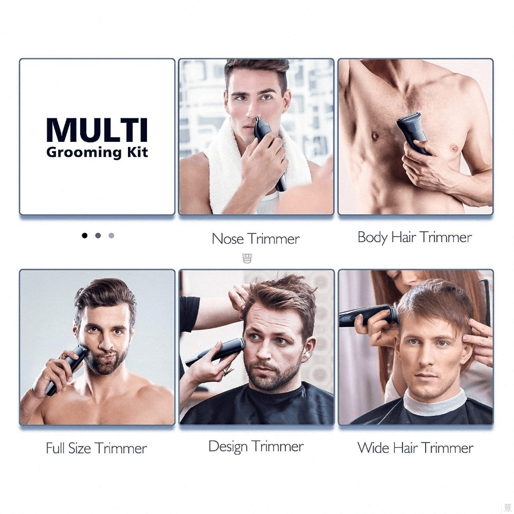 Professional Waterproof Barber Beard Trimmer Body Face - Mubimart