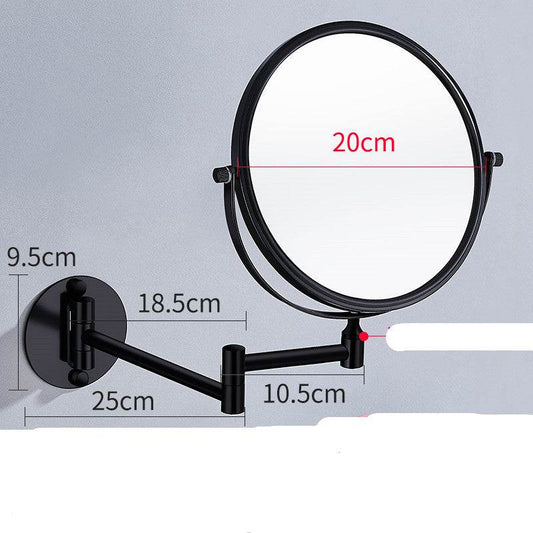 Punch-Free Makeup Mirror Mirror Double Sided Wall Mounted - Mubimart