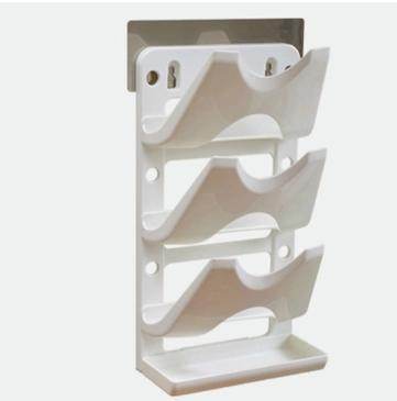 Punch-free three-layer pot rack - Mubimart