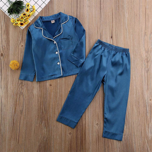 Pure Color Children's Bathrobe Casual Fashion Suit - Mubimart