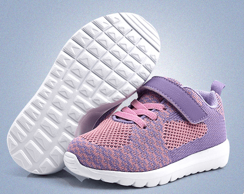 Pure Color Velcro Sneakers Lightweight Running Shoes For Boys And Girls - Mubimart