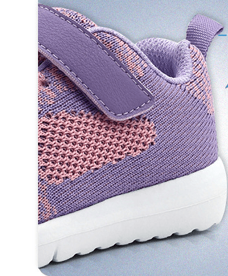Pure Color Velcro Sneakers Lightweight Running Shoes For Boys And Girls - Mubimart