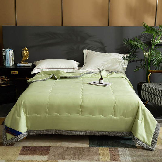 Pure Color Washed Cotton Summer Quilt Thin Quilt Air Conditioner Quilt - Mubimart