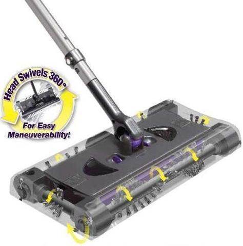 Purple Household Vacuum Cleaner Hand Push Sweeper - Mubimart