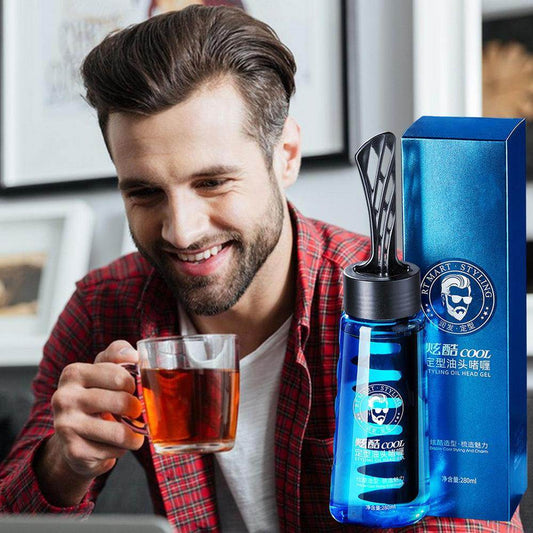 Quick-drying Styling Oil Hair Gel For Men - Mubimart