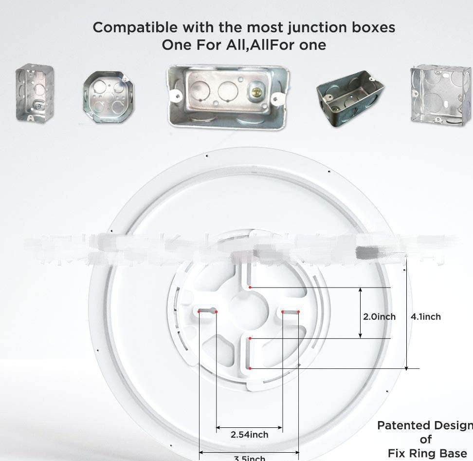 RGBCW Full Color Dimming Smart APP Bluetooth Voice Ceiling Light - Mubimart