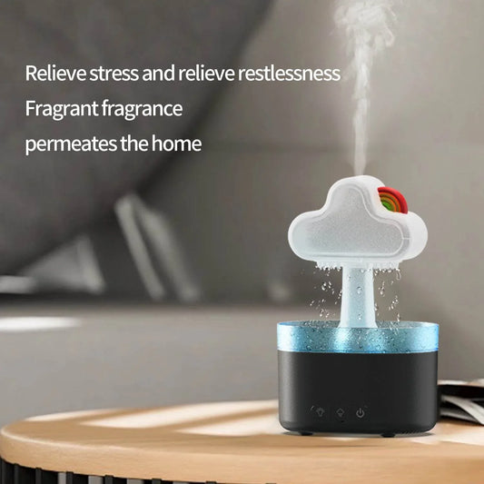 Rainbow-After-Rain-Humidifier-Snuggling-500ML-Cloud-Humidifier-Air-Home-Fogger-Mist-Ultrasonic-Air-Humidifier-Mushroom-Rain-Cloud-Humidifier-With-Led-Light-Mubimart-1217 - Mubimart