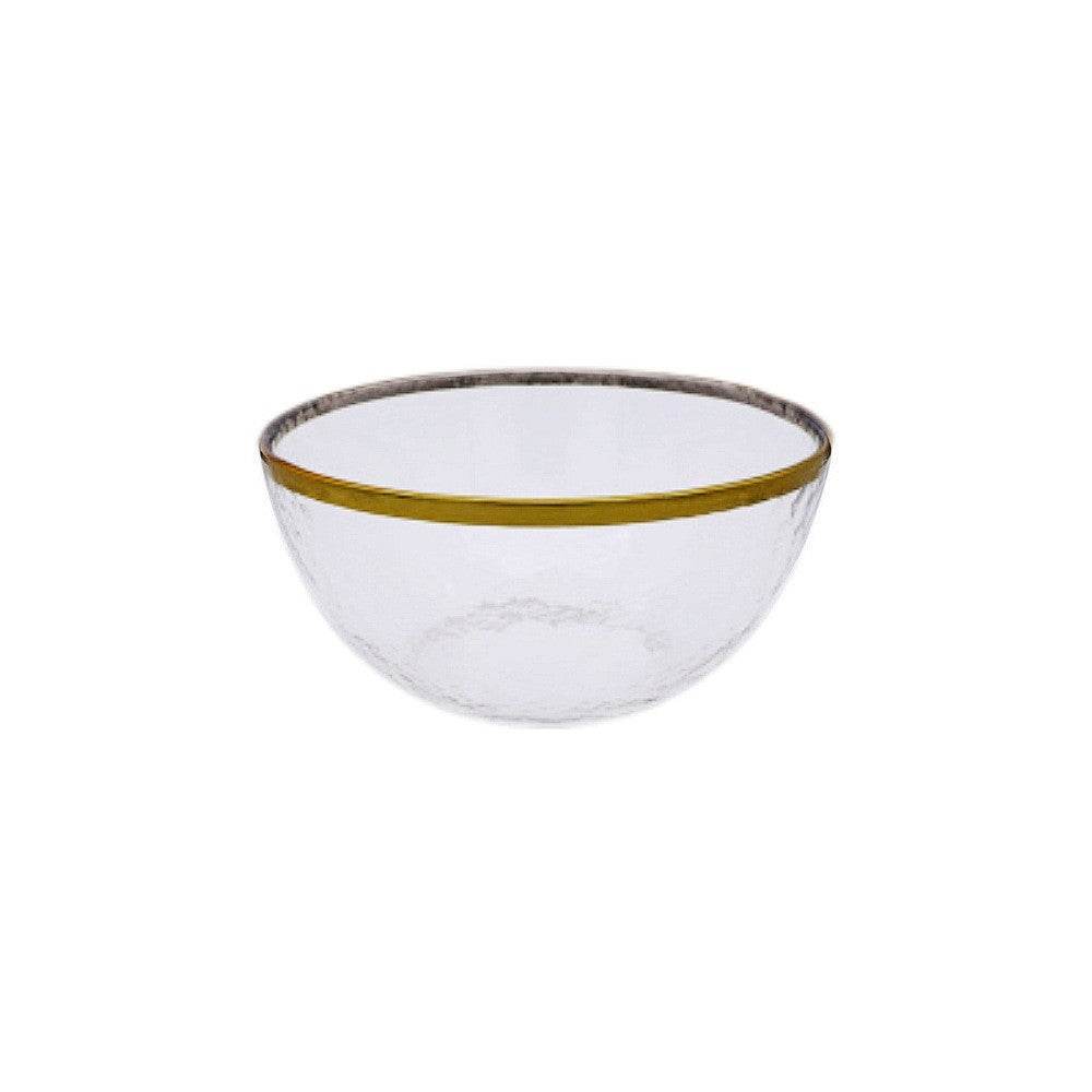 Rainbow Ion Plated Hammer Pattern Glass Plate Bowl Fruit Plate Bowl Set - Mubimart