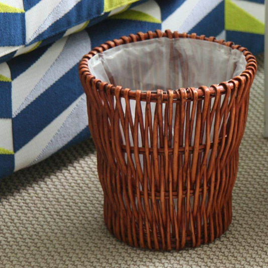 Rattan trash can - Mubimart