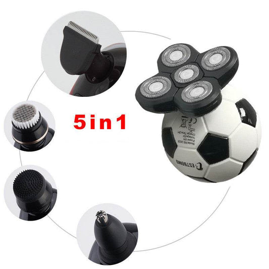 Razor High-power Five-blade Razor Multifunctional Electric Cleansing Football Razor - Mubimart