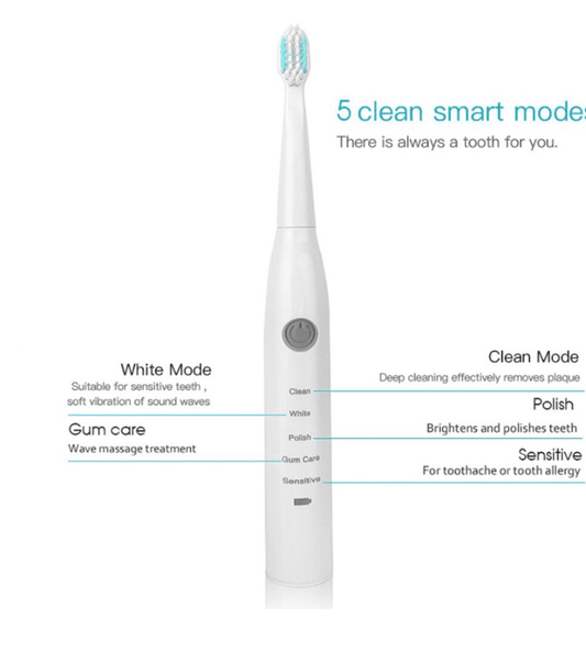 Rechargeable sonic electric toothbrush - Mubimart