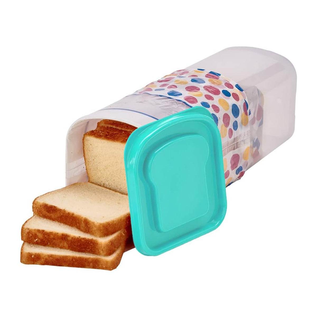 Rectangular Bread Box With Handle Translucent Cake Container Packaging Box Storage Case For Dry Foods Loaf Cake Keeper - Mubimart