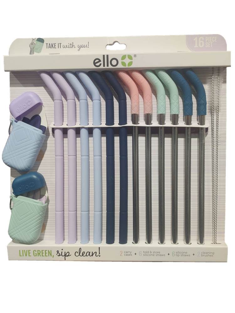 Recyclable Silicone Stainless Steel Straws - Mubimart