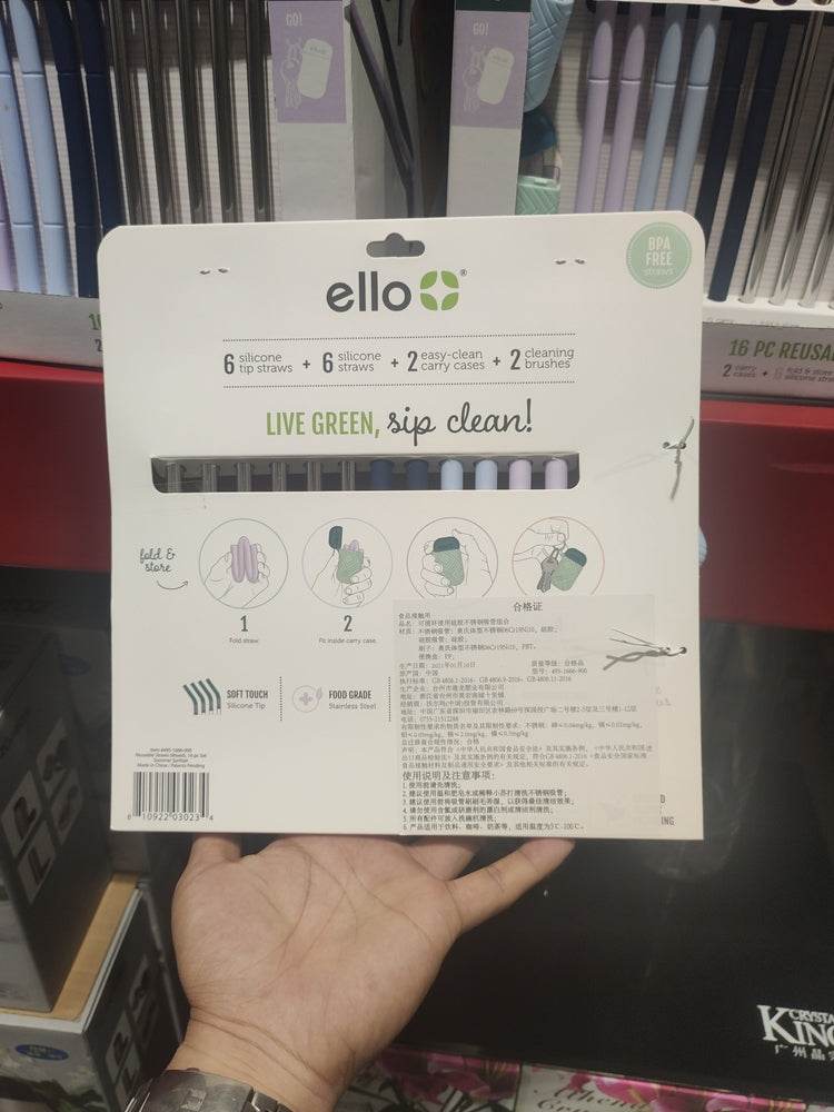 Recyclable Silicone Stainless Steel Straws - Mubimart