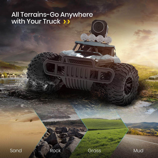 Remote Control Off-Road Trucks 2.4G Wifi 720P HD FPV Camera Kids Adults Toy Gift - Mubimart