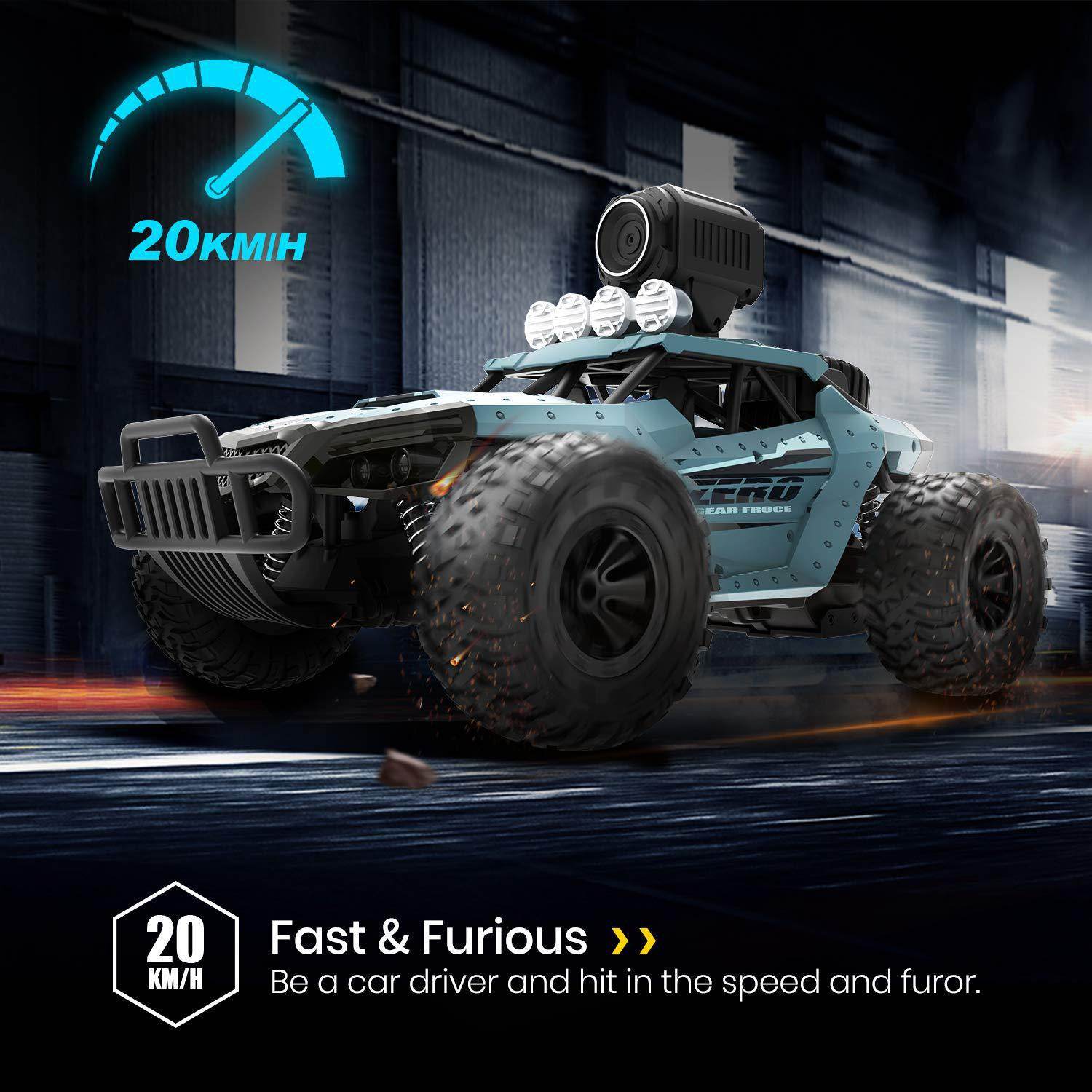 Remote Control Off-Road Trucks 2.4G Wifi 720P HD FPV Camera Kids Adults Toy Gift - Mubimart