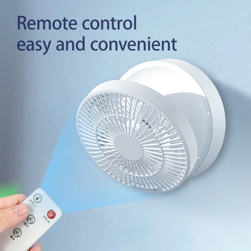 Remote Control Portable Rechargeable Ceiling Usb Electric Folding Fan Night Light Air Cooler Home-appliance Home - Mubimart