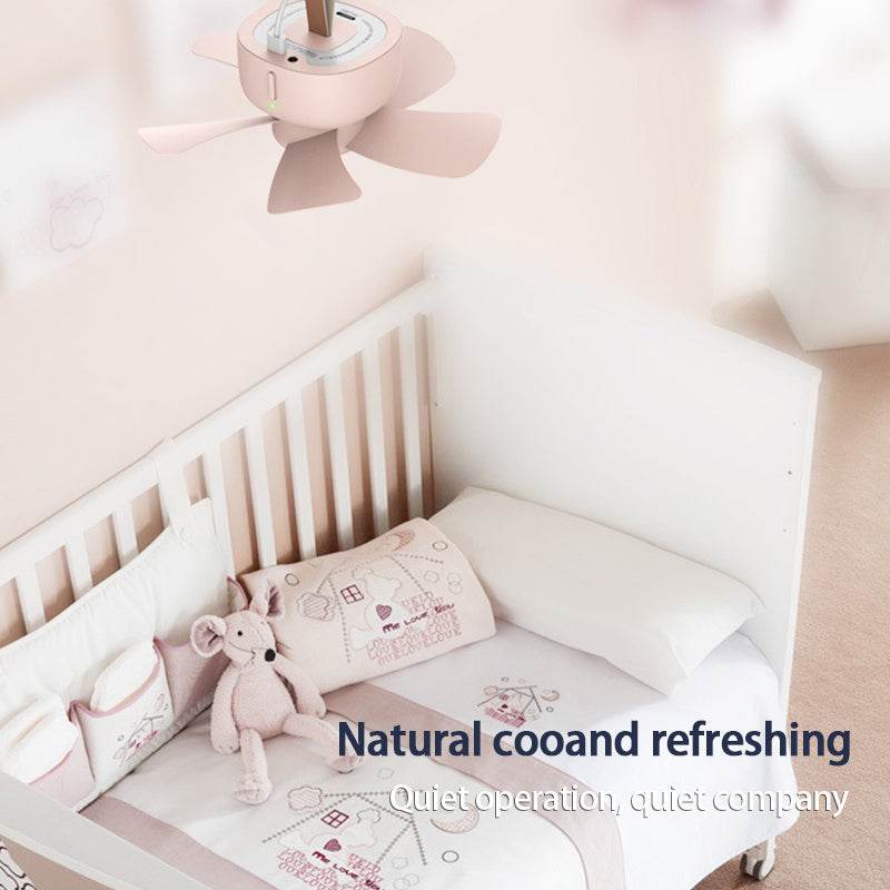 Remote Control Timing USB Powered Ceiling Fan Air Cooler 4 Speed Fan for Bed Camping Indoor Outdoor Hanging Tent Hanging - Mubimart