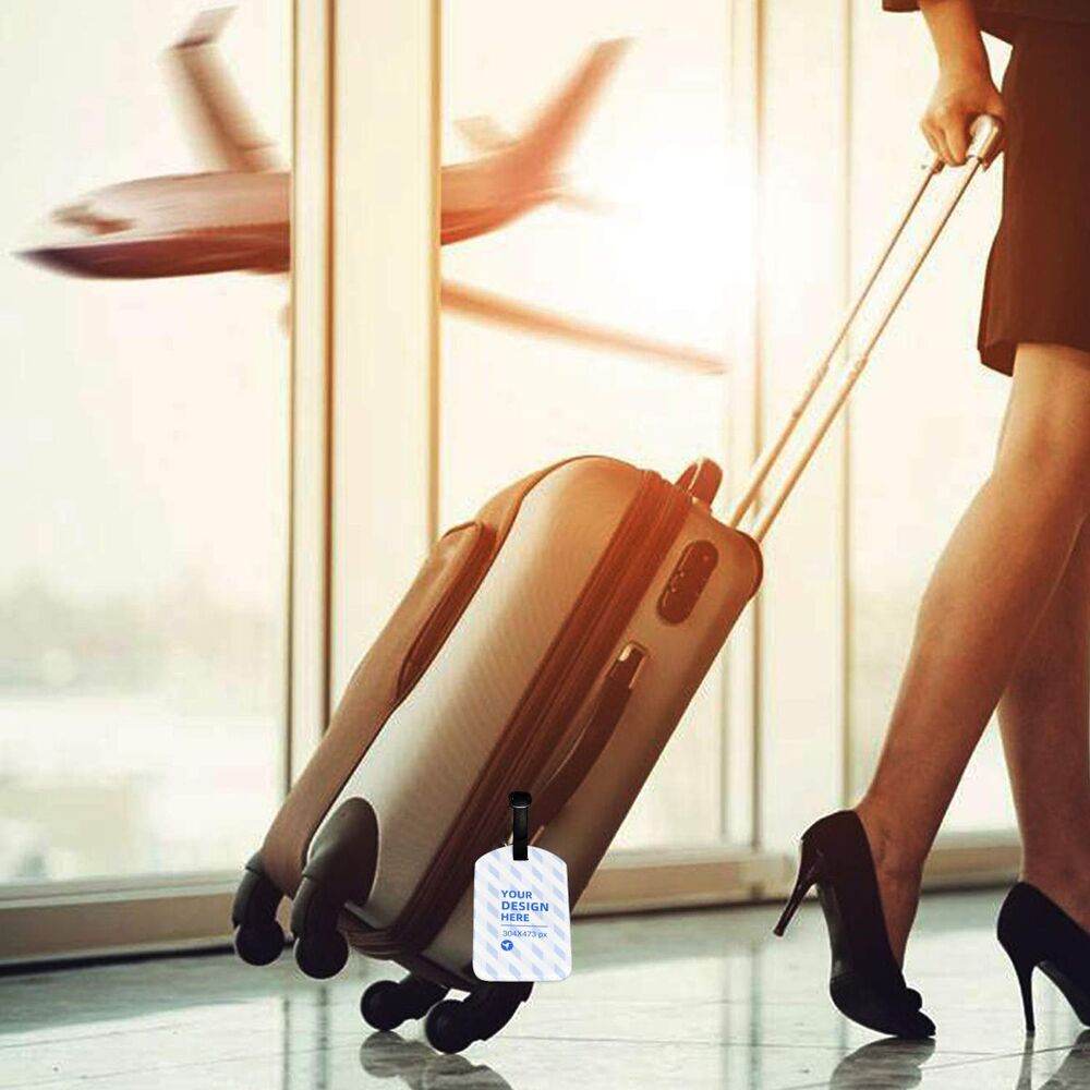 Removable And Convenient Leather Luggage Tag - Mubimart