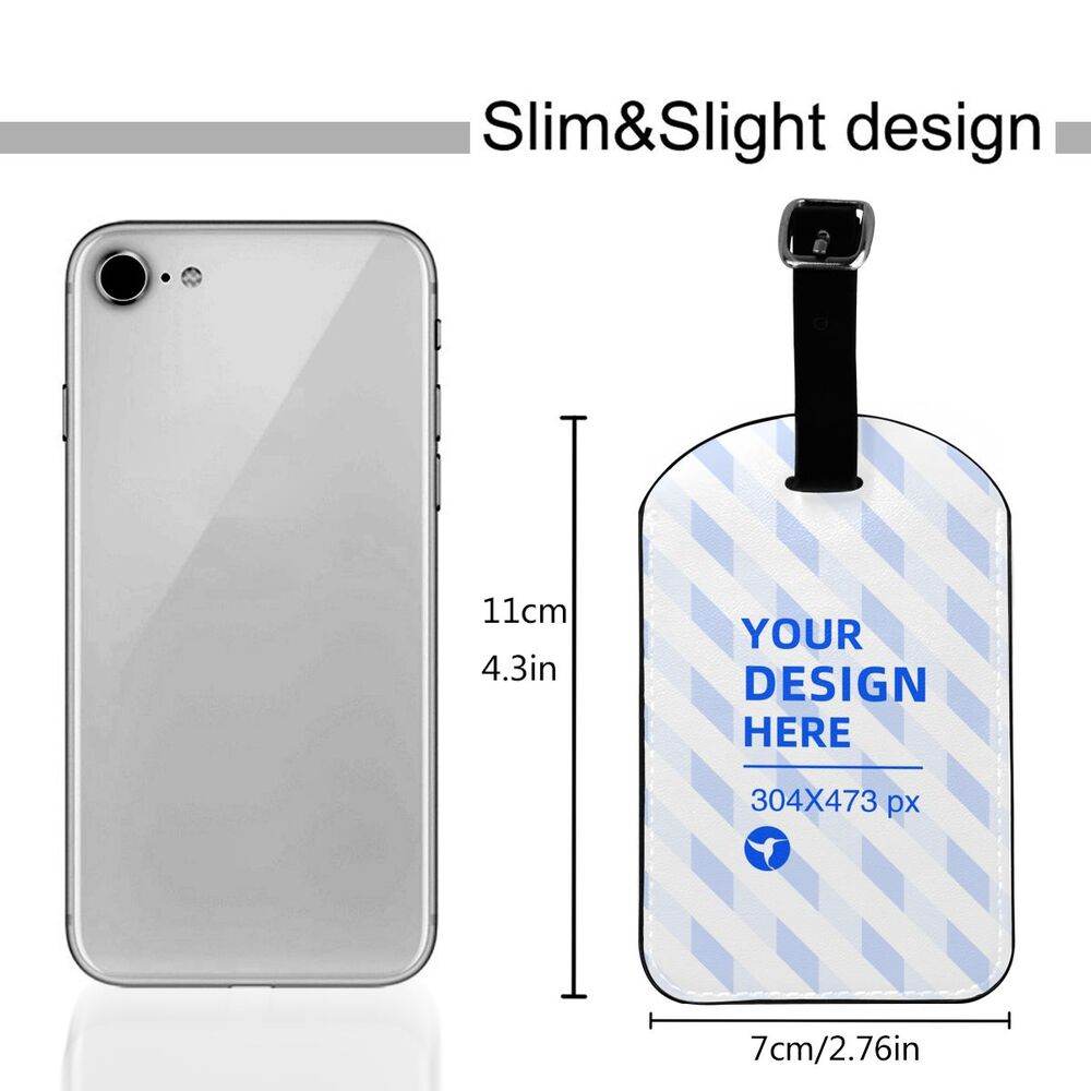 Removable And Convenient Leather Luggage Tag - Mubimart