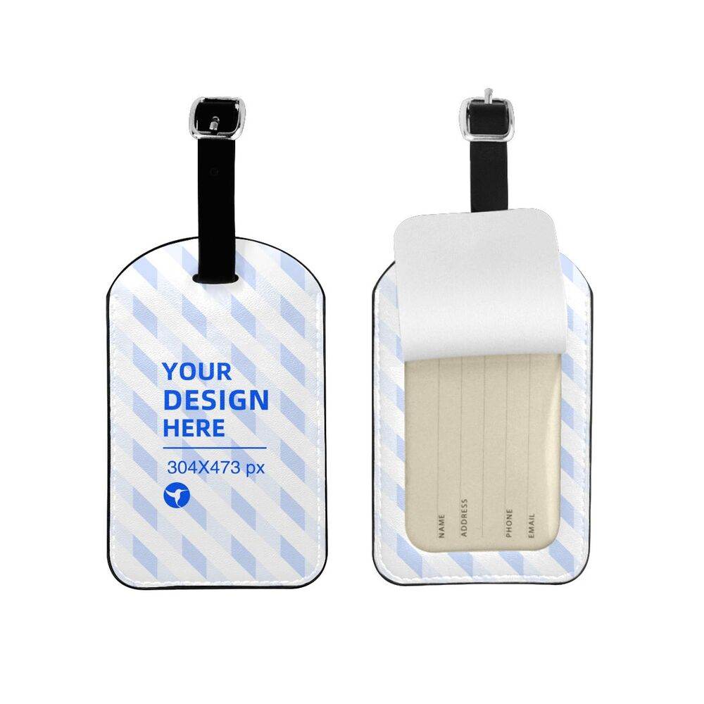 Removable And Convenient Leather Luggage Tag - Mubimart